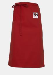 Bistroschürze 80 cm mit Schullogo Swiss Red