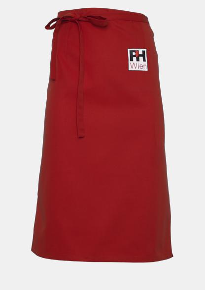 1PHBSW8001 - Bistroschürze 80 cm mit Schullogo Swiss Red