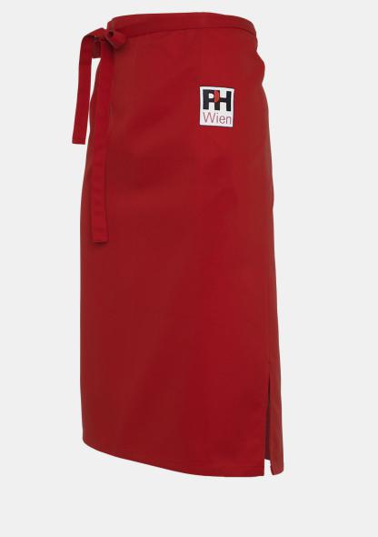 1PHBSW8001 - Bistroschürze 80 cm mit Schullogo Swiss Red