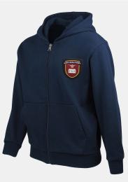 Kapuzen Sweatjacke mit Schullogo