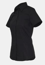 Bluse Kurzarm schwarz